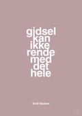 plakat: gidsel kan ikke rende med det hele - light rose-Håndbold-A1two3