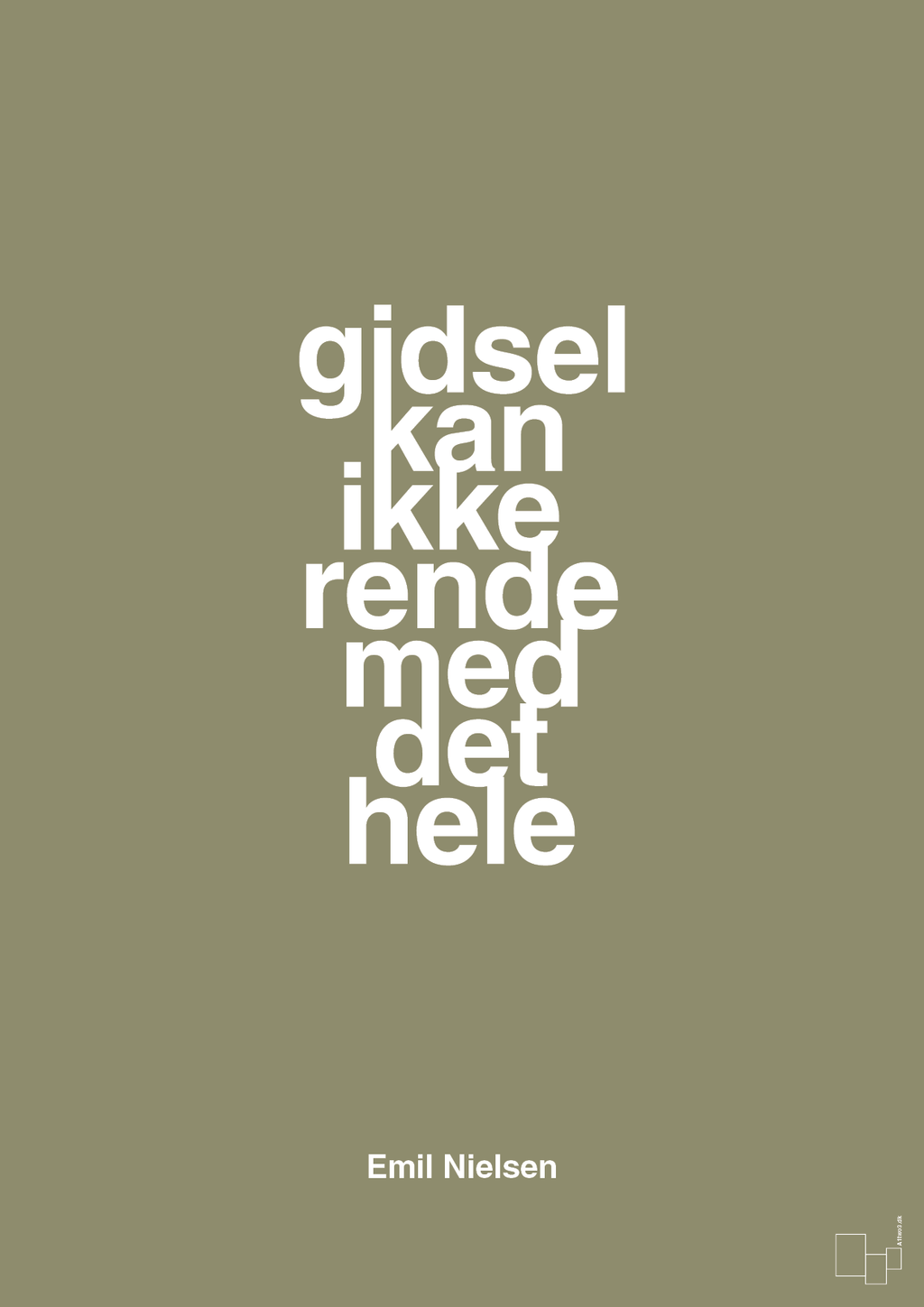 plakat: gidsel kan ikke rende med det hele - misty forrest-Håndbold-A1two3