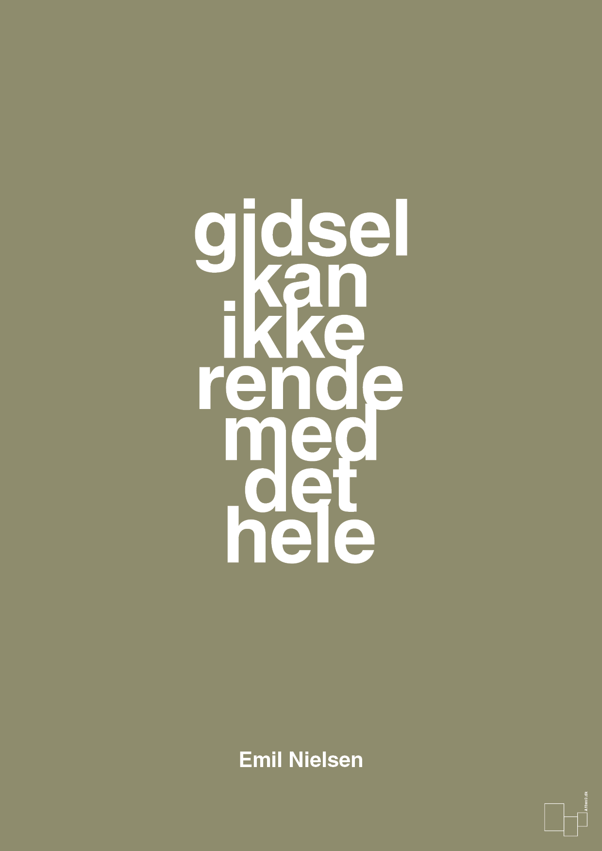 plakat: gidsel kan ikke rende med det hele - misty forrest-Håndbold-A1two3