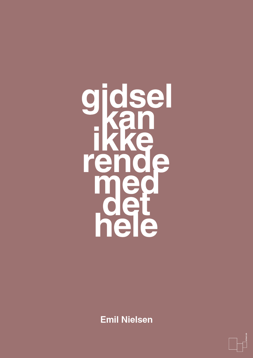 plakat: gidsel kan ikke rende med det hele - plum-Håndbold-A1two3
