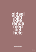 plakat: gidsel kan ikke rende med det hele - plum-Håndbold-A1two3