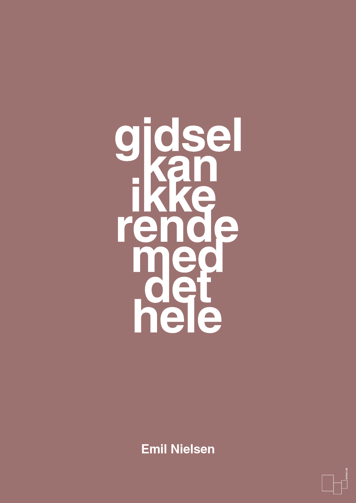 plakat: gidsel kan ikke rende med det hele - plum-Håndbold-A1two3