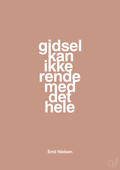 plakat: gidsel kan ikke rende med det hele - powder-Håndbold-A1two3