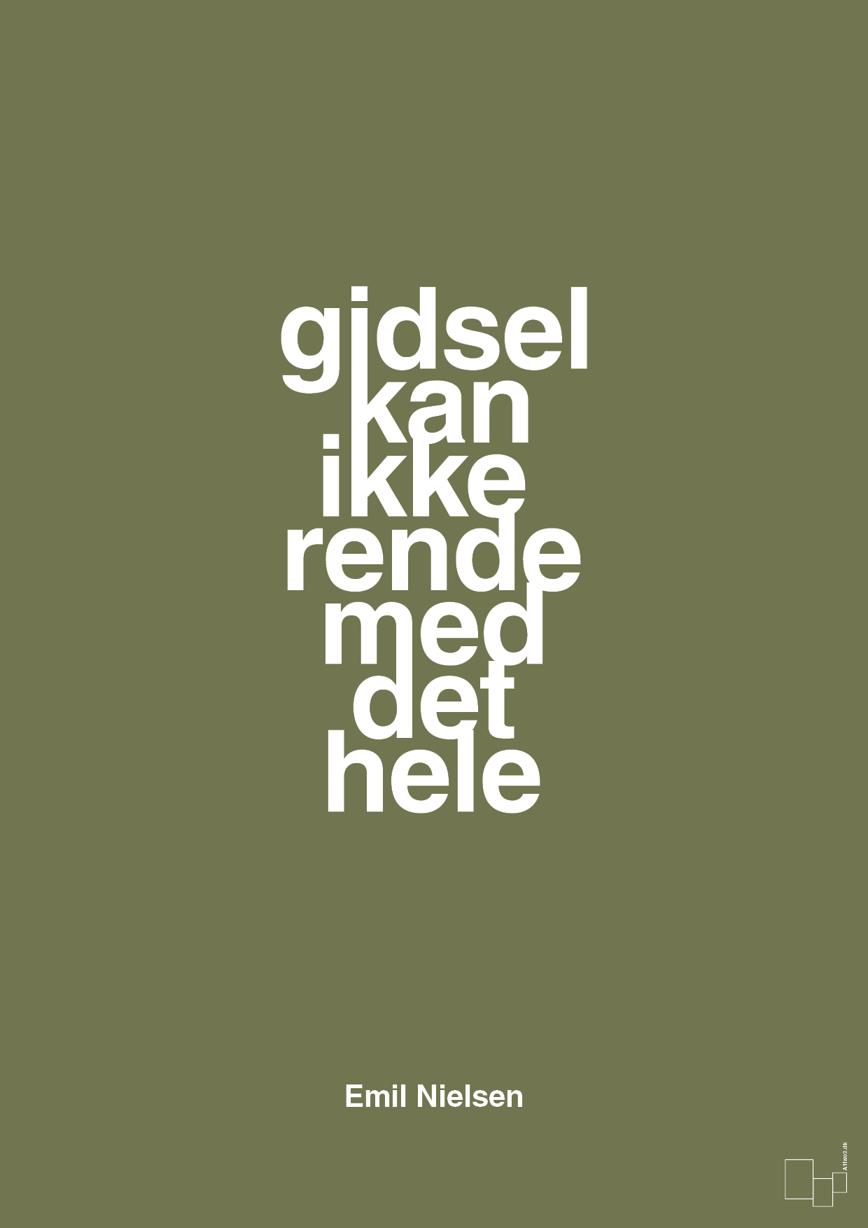 plakat: gidsel kan ikke rende med det hele - secret meadow-Håndbold-A1two3
