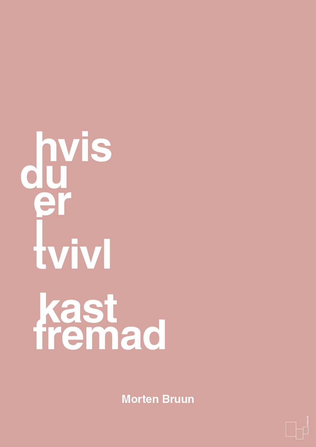 plakat: hvis du er i tvivl kast fremad - bubble shell-Fodbold-A1two3