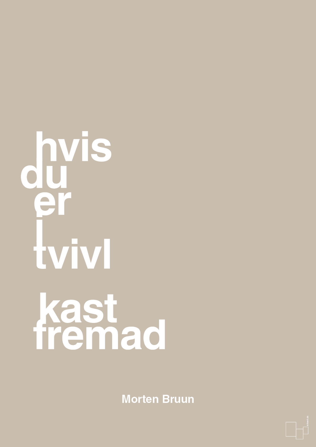 plakat: hvis du er i tvivl kast fremad - creamy mushroom-Fodbold-A1two3