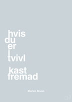 plakat: hvis du er i tvivl kast fremad - light drizzle-Fodbold-A1two3