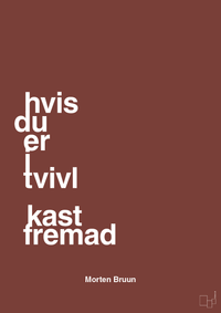 plakat: hvis du er i tvivl kast fremad - red pepper