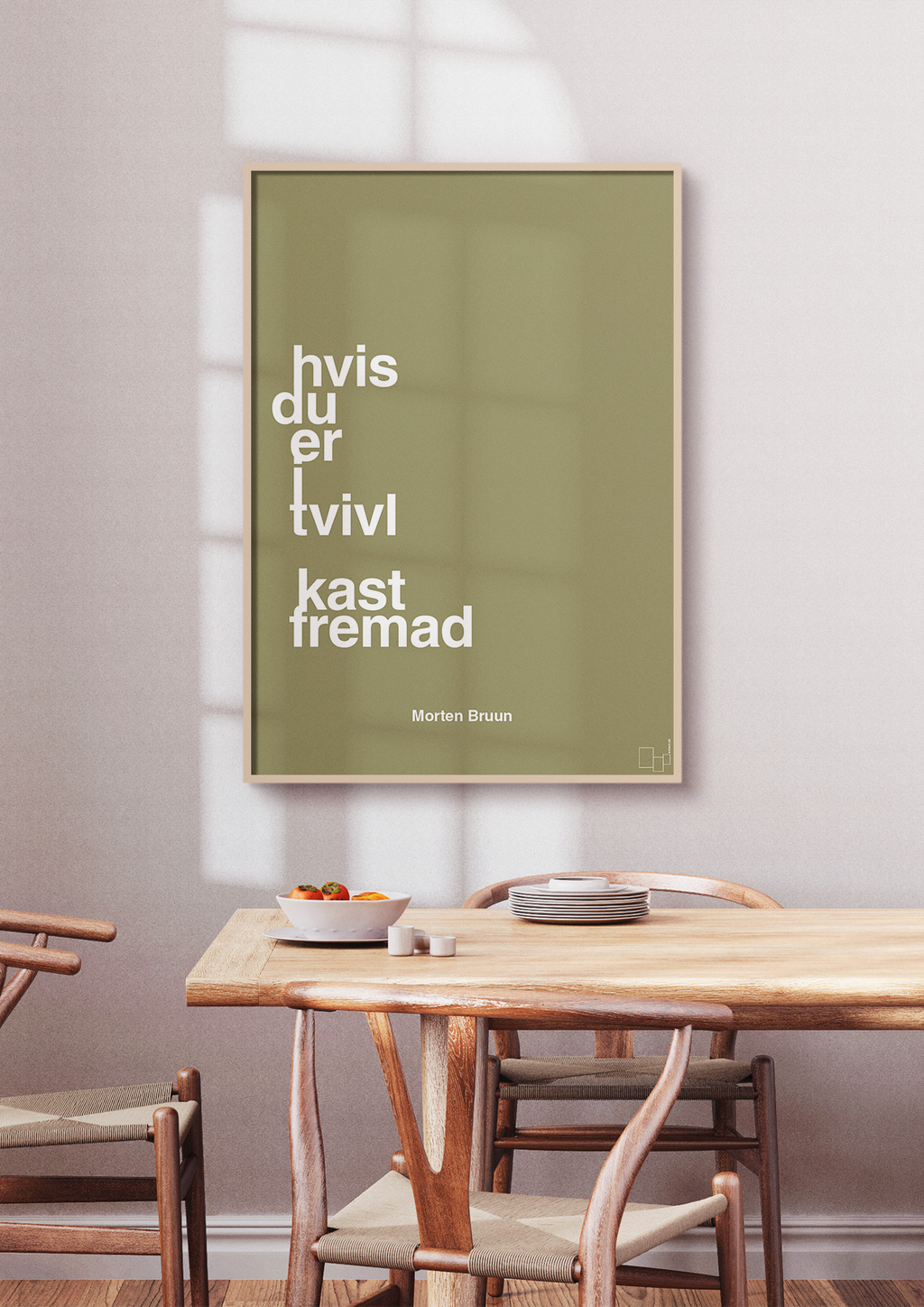 plakat: hvis du er i tvivl kast fremad - plum-Fodbold-A1two3