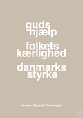 plakat: guds hjælp folkets kærlighed danmarks styrke - creamy mushroom-Royale-A1two3