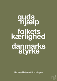 plakat: guds hjælp folkets kærlighed danmarks styrke - secret meadow