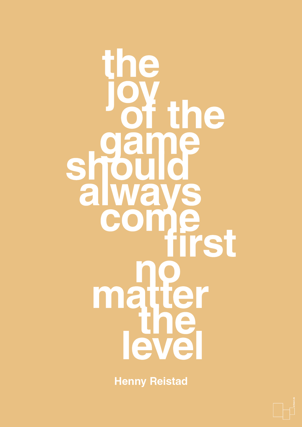 plakat: the joy of the game should always come first no matter the level - charismatic-Håndbold-A1two3