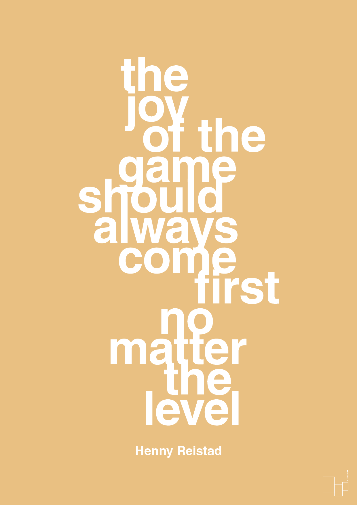 plakat: the joy of the game should always come first no matter the level - charismatic-Håndbold-A1two3