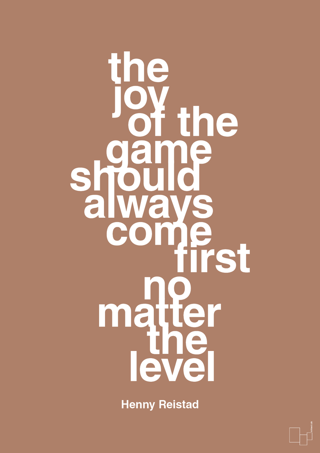 plakat: the joy of the game should always come first no matter the level - cider spice-Håndbold-A1two3