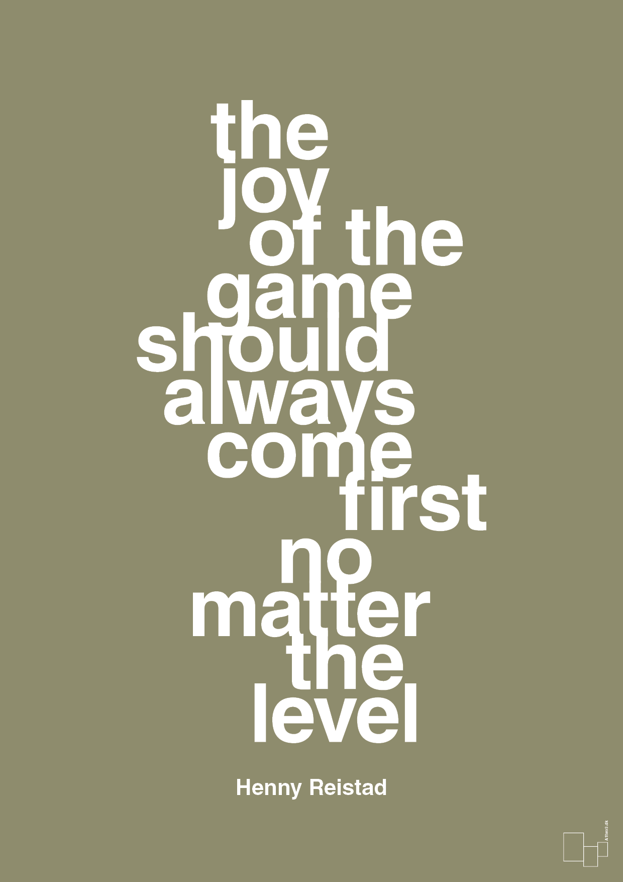 plakat: the joy of the game should always come first no matter the level - misty forrest-Håndbold-A1two3