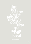 plakat: the joy of the game should always come first no matter the level - painters white-Håndbold-A1two3
