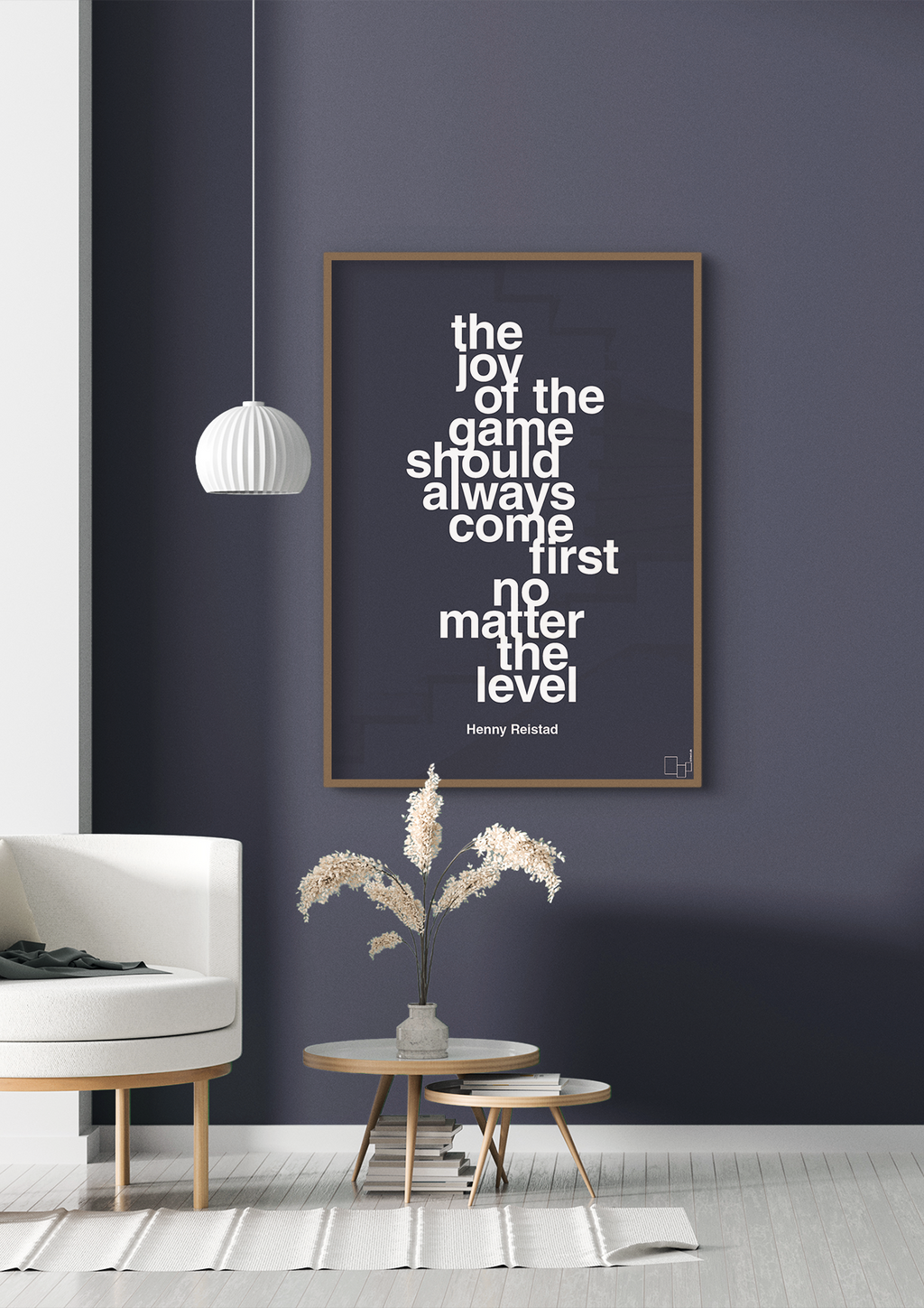 plakat: the joy of the game should always come first no matter the level - painters white-Håndbold-A1two3