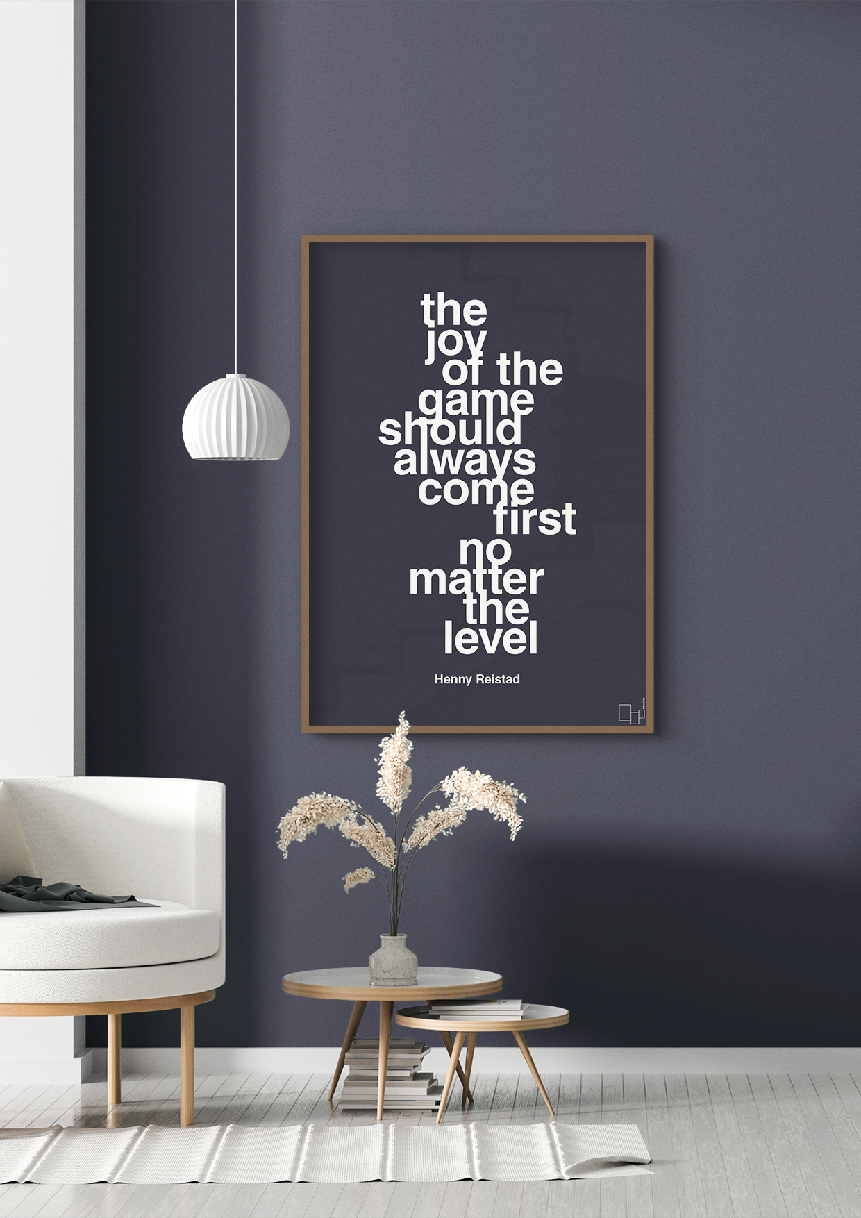 plakat: the joy of the game should always come first no matter the level - battleship gray-Håndbold-A1two3