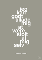 plakat: jeg kan godt tillade mig at være stolt af mig selv - battleship gray-Håndbold-A1two3