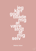 plakat: jeg kan godt tillade mig at være stolt af mig selv - bubble shell-Håndbold-A1two3