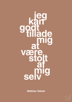 plakat: jeg kan godt tillade mig at være stolt af mig selv - cider spice-Håndbold-A1two3