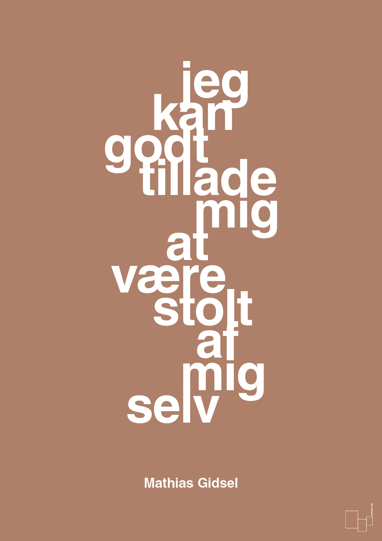 plakat: jeg kan godt tillade mig at være stolt af mig selv - cider spice-Håndbold-A1two3