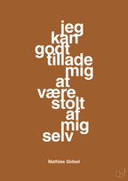 plakat: jeg kan godt tillade mig at være stolt af mig selv - cognac-Håndbold-A1two3