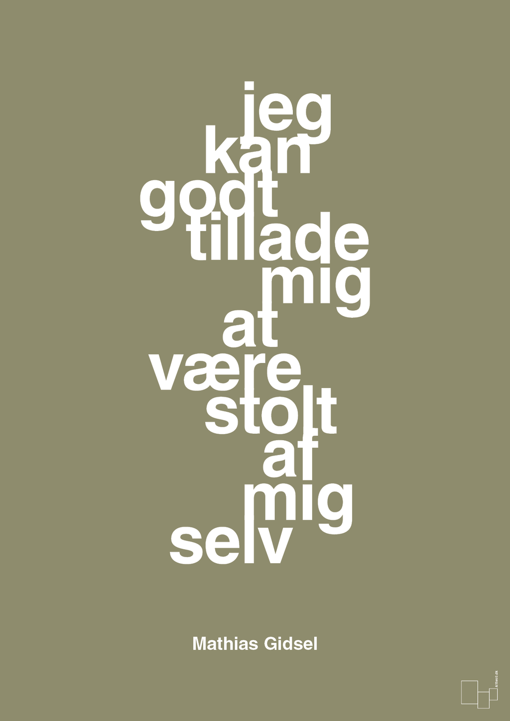 plakat: jeg kan godt tillade mig at være stolt af mig selv - misty forrest-Håndbold-A1two3