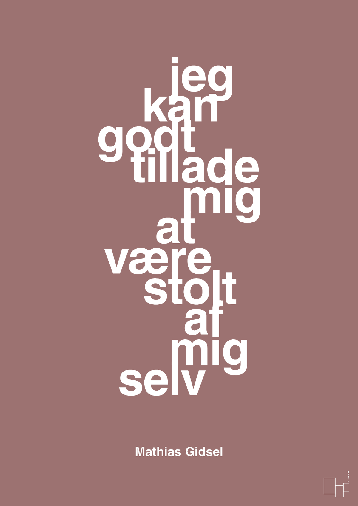 plakat: jeg kan godt tillade mig at være stolt af mig selv - plum-Håndbold-A1two3