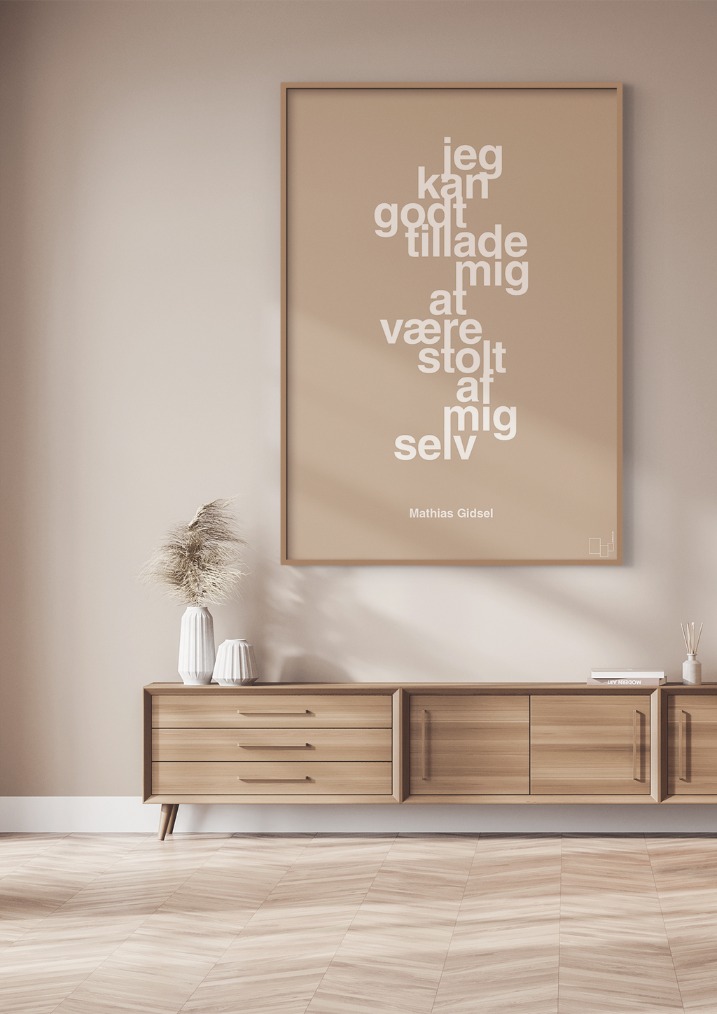 plakat: jeg kan godt tillade mig at være stolt af mig selv - painters white-Håndbold-A1two3