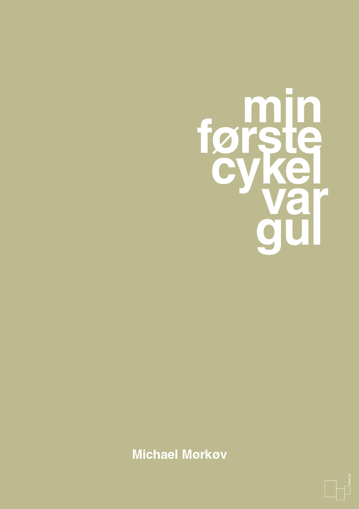plakat: min første cykel var gul - back to nature-Cykling-A1two3