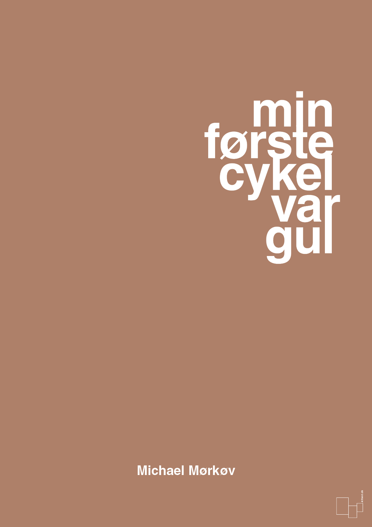plakat: min første cykel var gul - cider spice-Cykling-A1two3