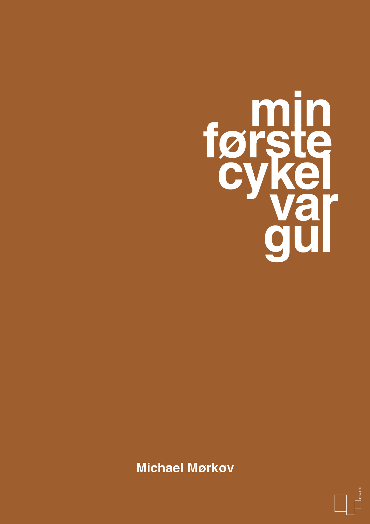 plakat: min første cykel var gul - cognac-Cykling-A1two3