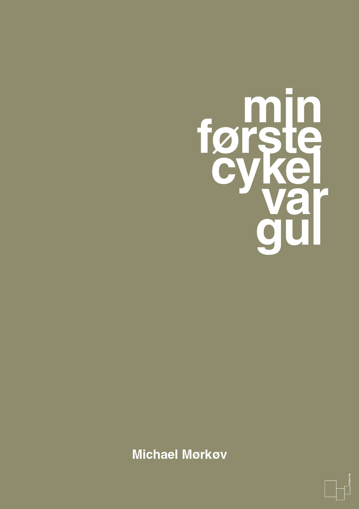 plakat: min første cykel var gul - misty forrest-Cykling-A1two3