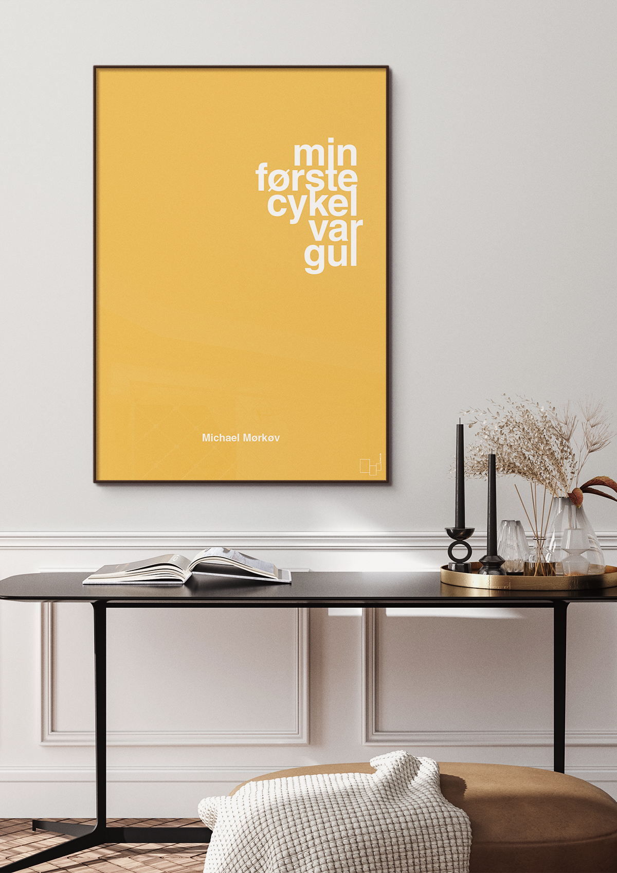 plakat: min første cykel var gul - rumba orange-Cykling-A1two3