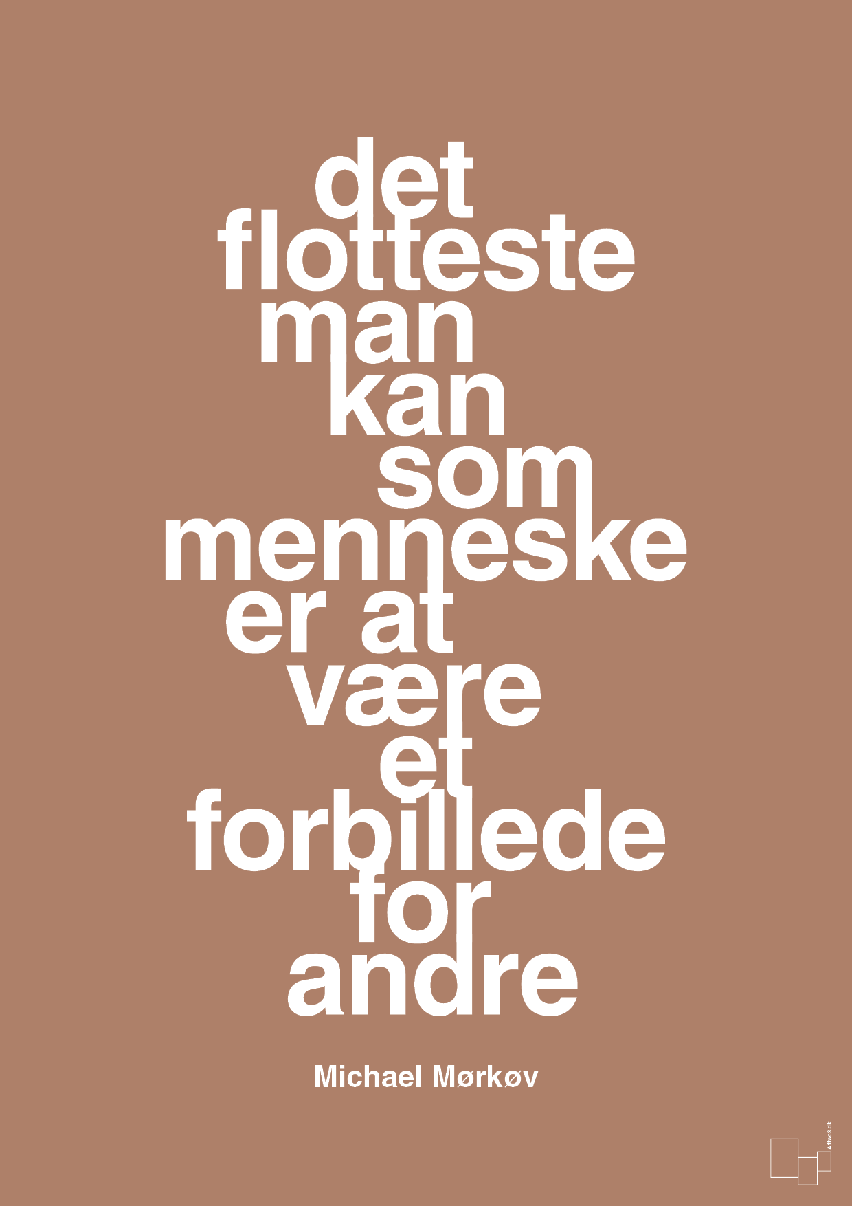 plakat: det flotteste man kan som menneske er at være et forbillede for andre - cider spice-Cykling-A1two3