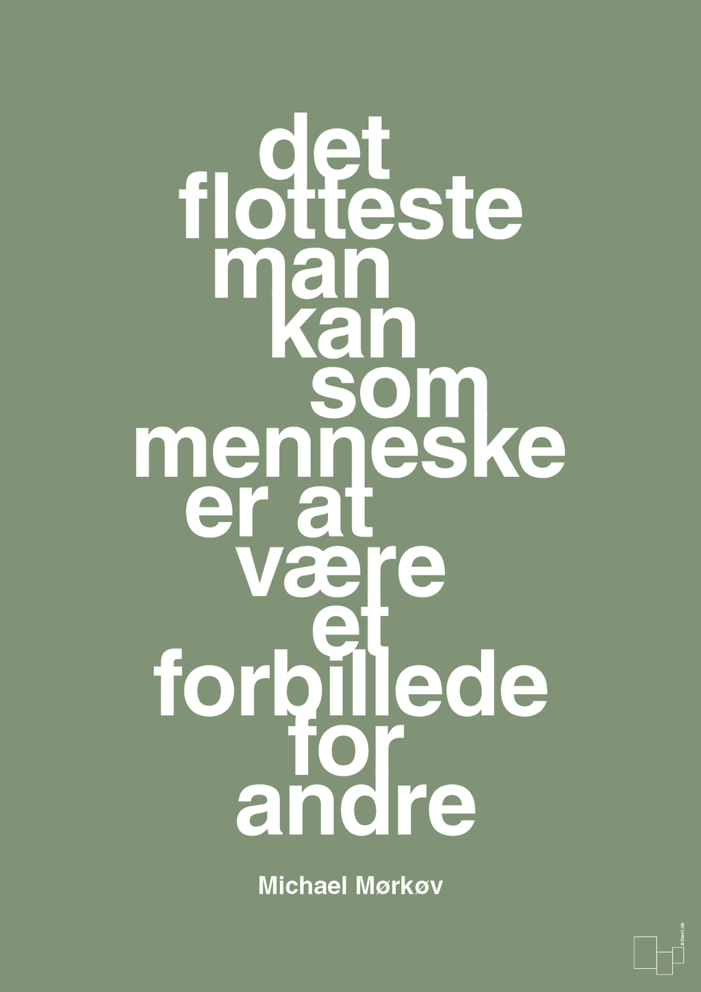 plakat: det flotteste man kan som menneske er at være et forbillede for andre - jade-Cykling-A1two3