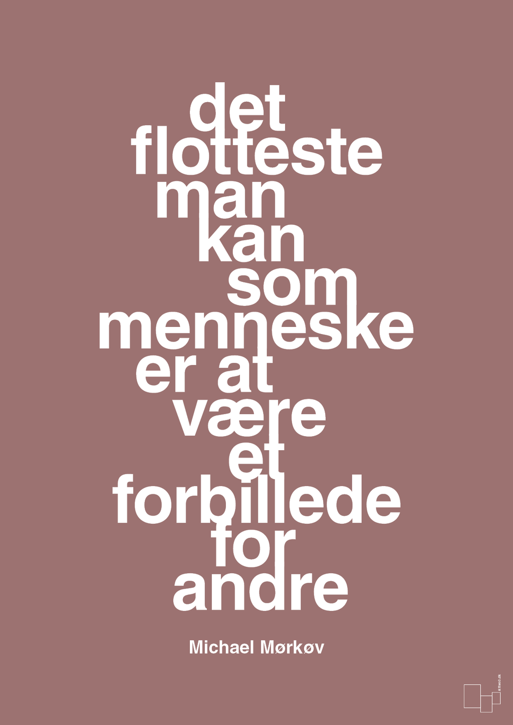plakat: det flotteste man kan som menneske er at være et forbillede for andre - plum-Cykling-A1two3