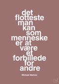 plakat: det flotteste man kan som menneske er at være et forbillede for andre - plum-Cykling-A1two3