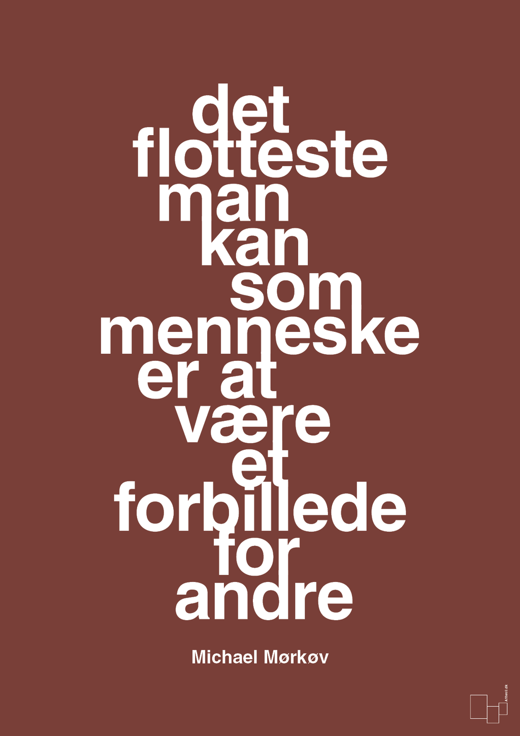 plakat: det flotteste man kan som menneske er at være et forbillede for andre - red pepper-Cykling-A1two3