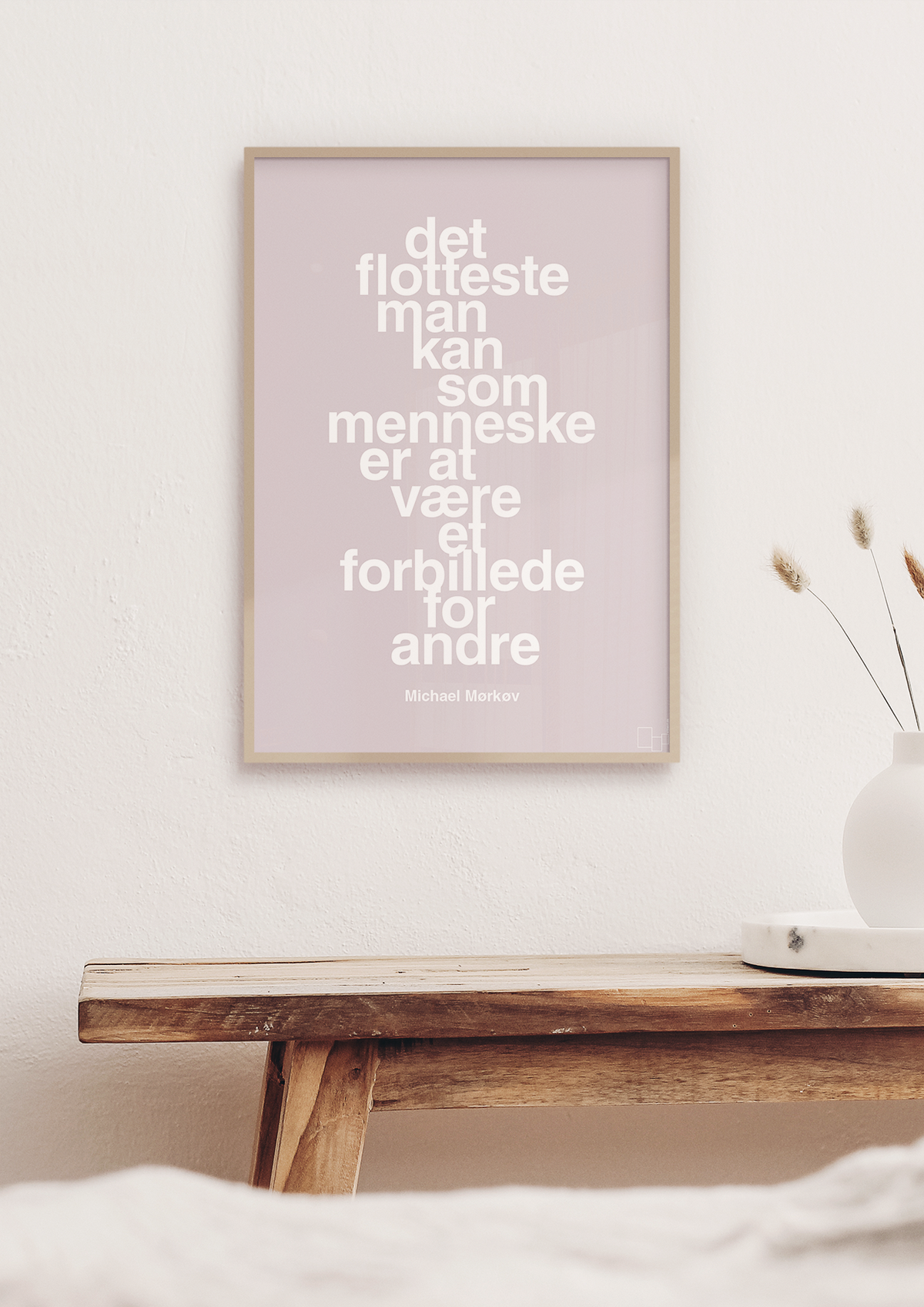 plakat: det flotteste man kan som menneske er at være et forbillede for andre - painters white-Cykling-A1two3