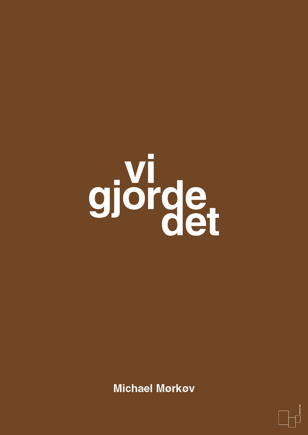 plakat: vi gjorde det - dark brown-Cykling-A1two3