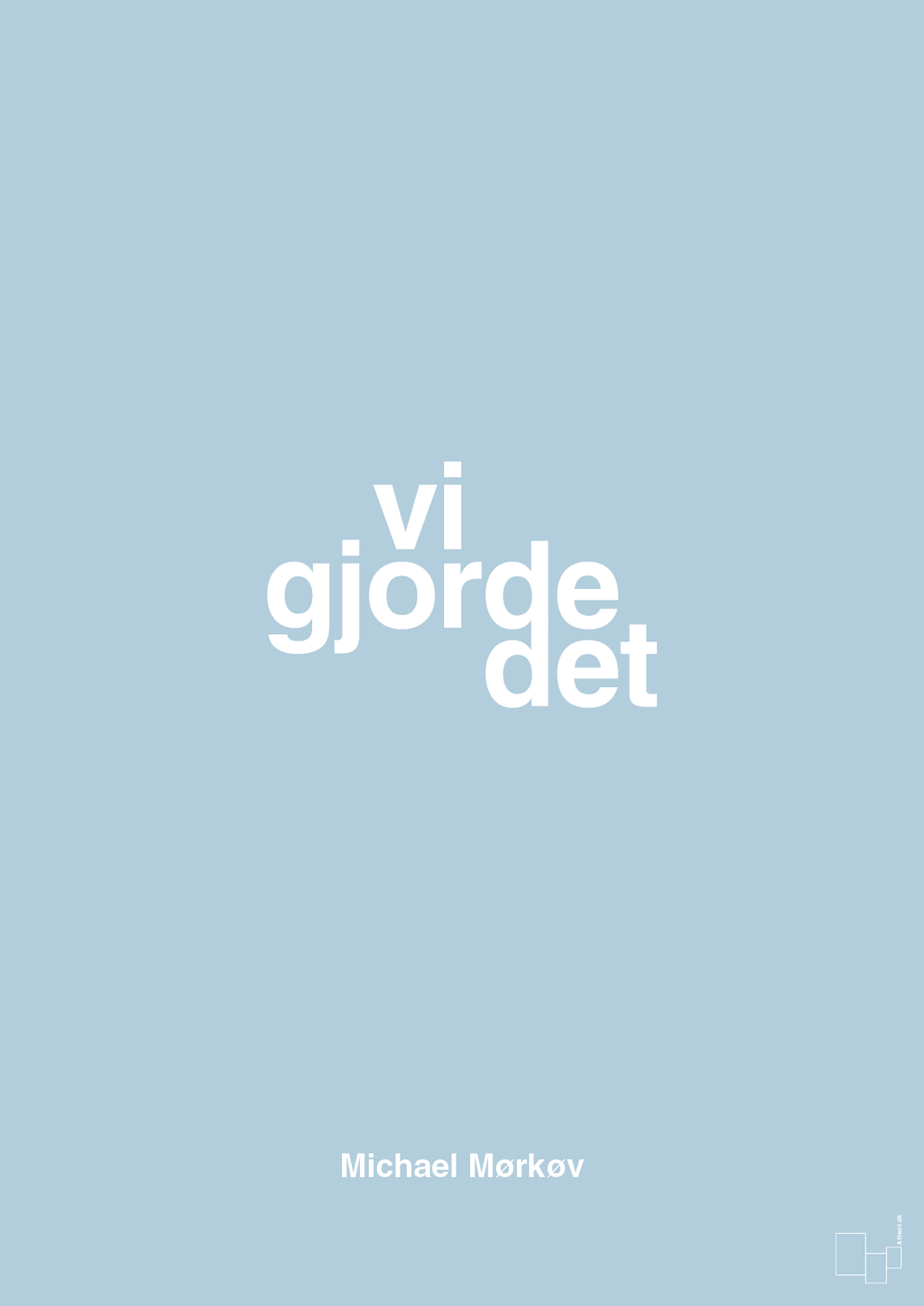 plakat: vi gjorde det - heavenly blue-Cykling-A1two3