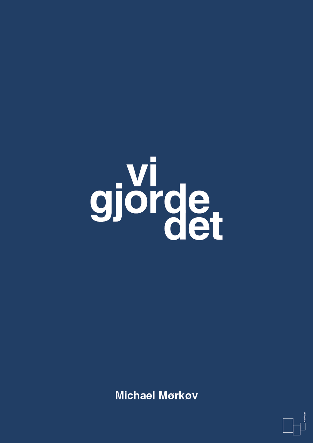 plakat: vi gjorde det - lapis blue-Cykling-A1two3
