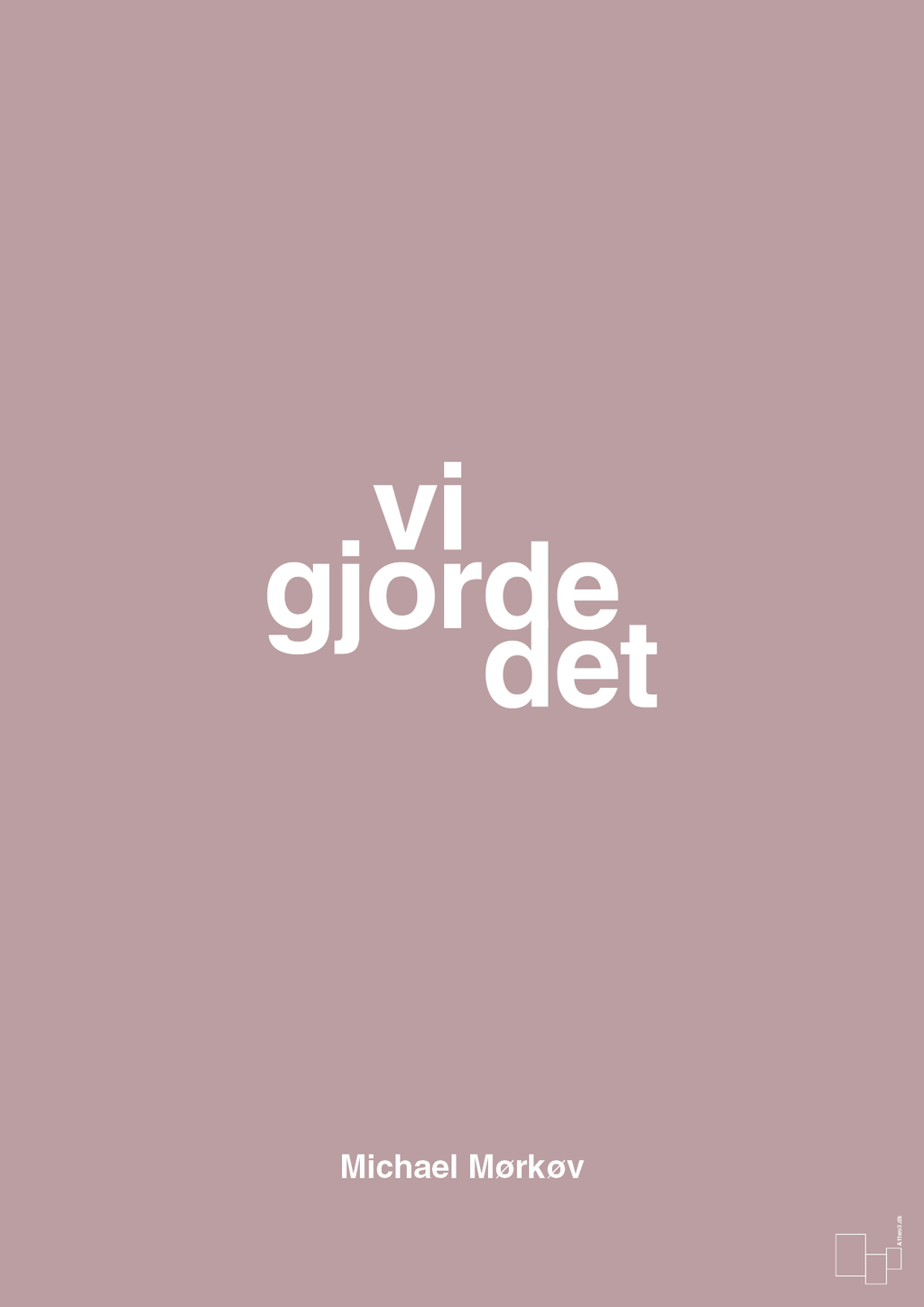 plakat: vi gjorde det - light rose-Cykling-A1two3