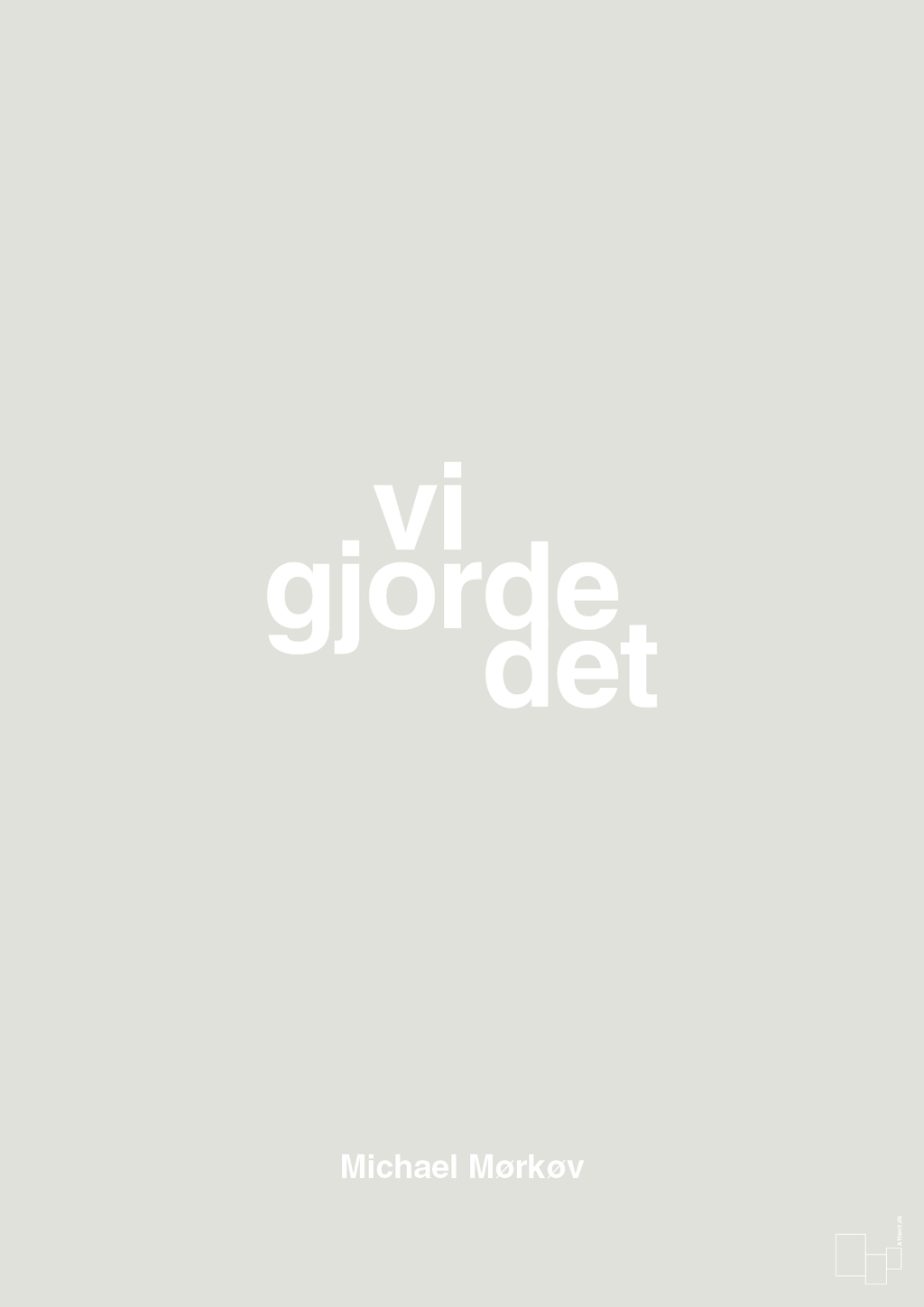 plakat: vi gjorde det - painters white-Cykling-A1two3