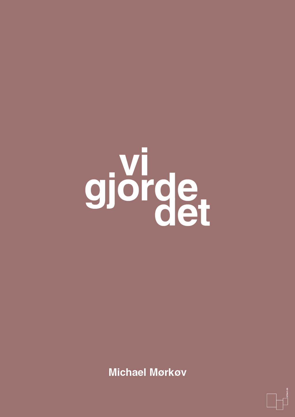plakat: vi gjorde det - plum-Cykling-A1two3