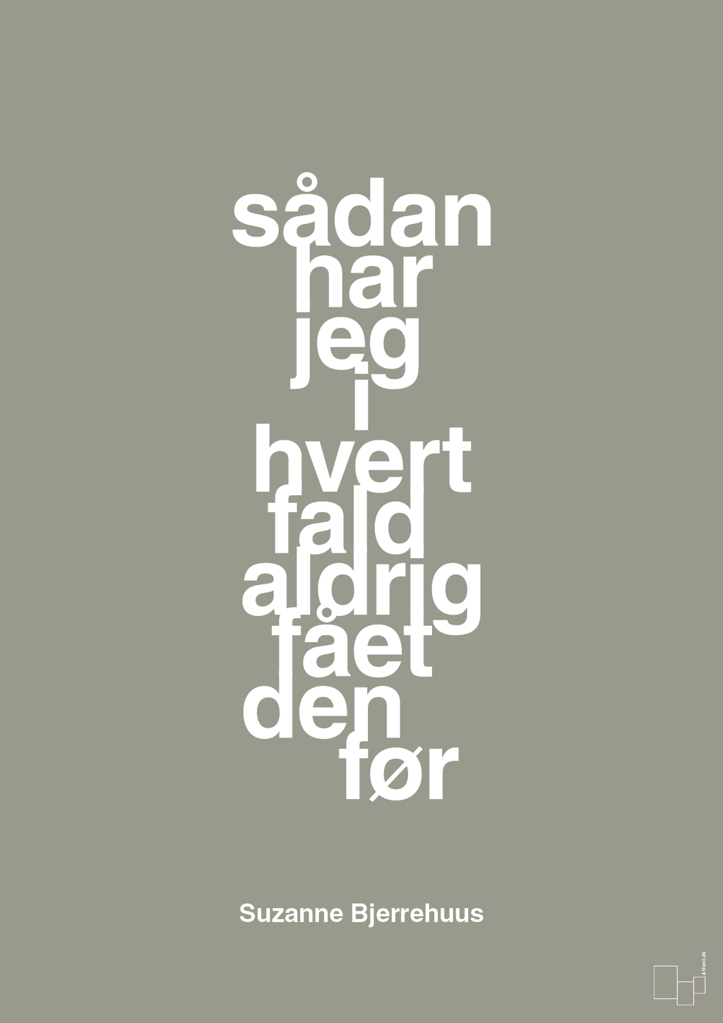 plakat: sådan har jeg i hvert fald aldrig fået den før - battleship gray-Radio & TV-A1two3