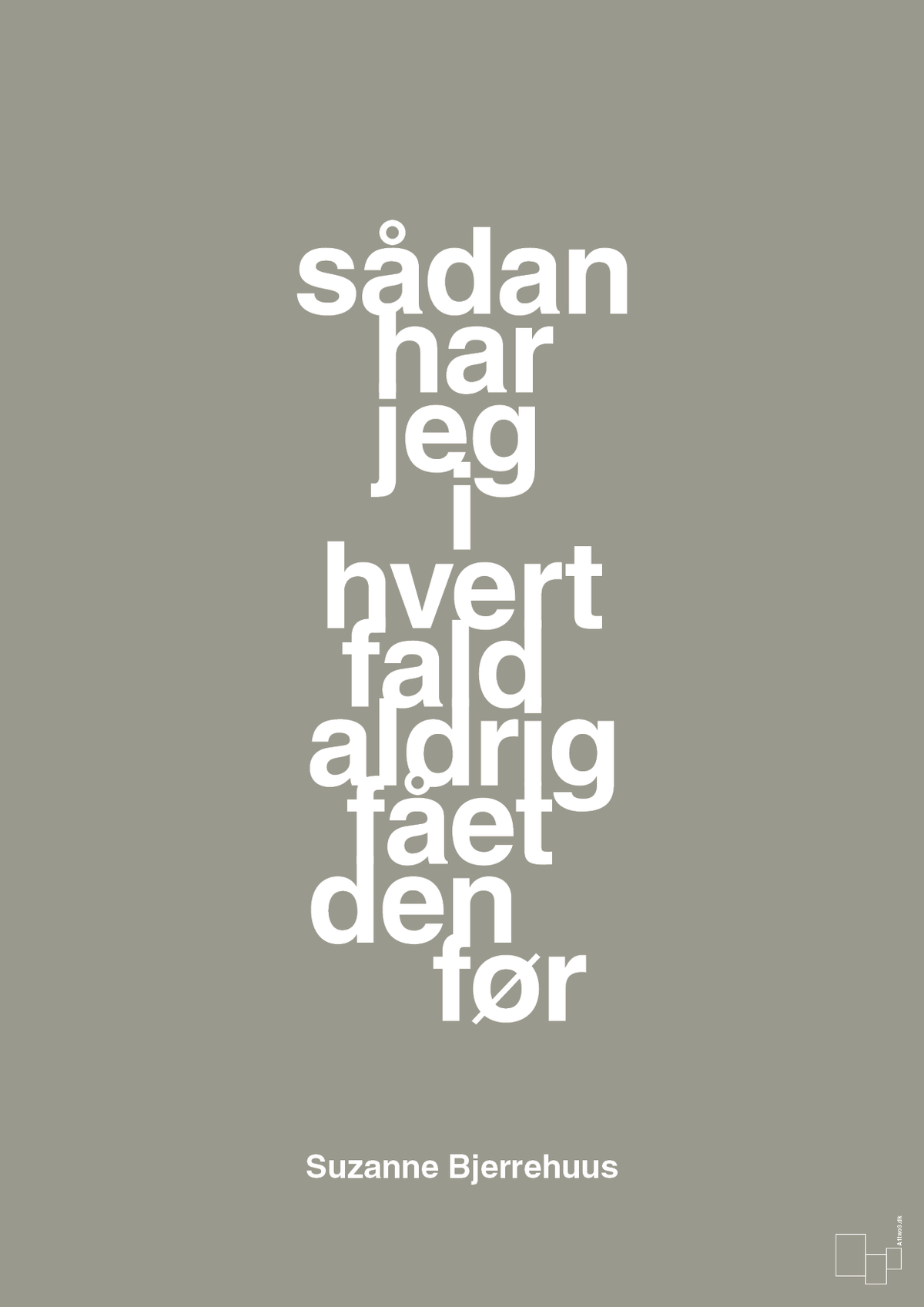 plakat: sådan har jeg i hvert fald aldrig fået den før - battleship gray-Radio & TV-A1two3