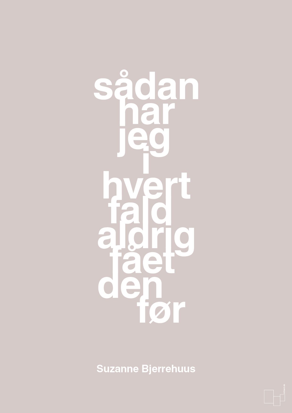 plakat: sådan har jeg i hvert fald aldrig fået den før - broken beige-Radio & TV-A1two3